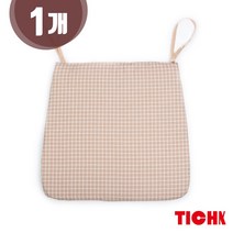 TICHk 베이직 체크방석 인테리어 의자방석 학생방석 식탁의자 끈방석