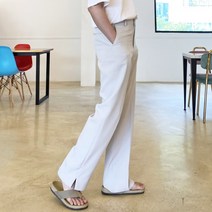 남자 옆트임 슬랙스 부츠컷 세미와이드 팬츠