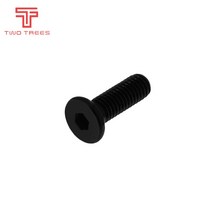 3D프린터부품 10 개한세트 3D 프린터 부품 M5 로우 프로파일 나사 * 8/10/12/15/20/25/30mm 블랙 컬러, 01 M5x10mm