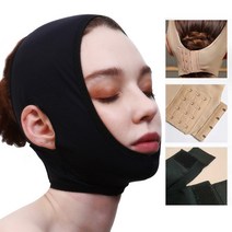 엔템 얼굴리프팅밴드 리프팅 브이라인 턱살 볼살 사각턱 밴드, 벨크로형_M_스킨