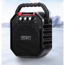 휴대용 버스킹 스피커 행사용 야외 블루투스스피커, F 사운드 카드판 무선 마이크 버전  +무료 32GU