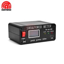 파워미터단파 정재파 측정기 SWR 파워 미터 1.8MHz-50 MHz 0.5W-120W HF OLED FM AM CW SSB 배터리 포함, 01 1.8MHz-50MHz, 한개옵션1