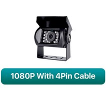 AHD 주차 보조 트럭 백업 카메라 LED IR 야간 투시경 후방 트레일러 RV용 1080P, 1080P With 4Pin, 02 1080P With 4Pin