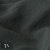 리투아니아린넨 퓨어린넨 원단 20종, 짙은그린