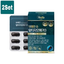 식약처인증 알티지 오메가3 은행잎 추출물 징코 오일 캡슐 영양제 1200mg 고함량 플라보노배당체 엔쵸비 RTG오메가3 혈행개선 두뇌건강 기억력개선 혈행개선 효능 건강기능식품 직구, 2세트