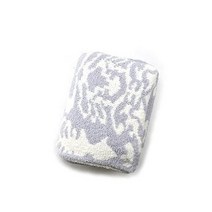 무릎 담요 블랭킷 카시웨어 슬로우 다마스크 블루 핑크 네이비 화이트 스톤 블랙 몰트 Throw Damask 52x70 선물 THCHDSK01 232CINNAMONCREME FREE, 422-말리블루/크림, 무료