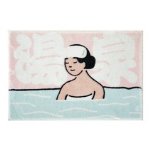 화장실발매트 욕실 바닥 매트 발 목욕 입구 문 카펫 도어 물 흡수성 미끄럼 방지 만화 캐릭터, 26. 80CM×120CM 대형 당취안 소녀B