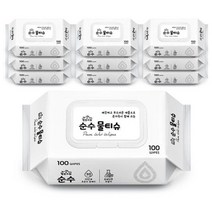 행운드림 순수 캡형 물티슈 (캡형), 10팩, 100매