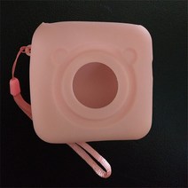 네임 스티커 프린터 라벨 택배 송장 제작기계 라벨기 휴대용 3 롤 57x30mm 자체, 핑크 소프트 케이스