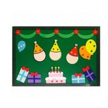 어린이집 생일판 만들기 펠트 유치원 환경판 게시판 꾸미기 환경 구성 생일 파티 잔치