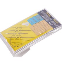 10세트 바늘 모음 바느질 작은 큰 곡선 바늘 재봉 퀼트 재료 도구 업소용