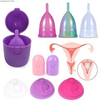 생리컵 생리컵추천 위생생리컵 재사용 가능한 실리콘 생리 컵 여성 위생 기간 컵 케이스 생리 컵 살균기 소독 상자, -n11
