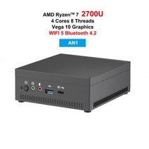미니pc AMD-라이젠 R5 3750H R7 2700U 미니 PC 베가 10 그래픽 포함 4K UHD Nvme SSD 데스크탑 게임용 컴, 04 8G RAM 512G SSD_03 UK, 02 AN1 R7 2700U