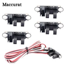 레이저마킹기 소형레이저각인기 레이저각인 24pcs 3d 프린터 광학 엔드 스톱 광 스위치 센서 광전 조명 제어 광학 제한 스위치 모듈 1m 케이블, 2개