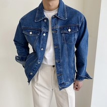 프레디 베이직 워싱 데님 청자켓
