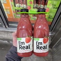 풀무원 아임리얼 딸기 주스 700ml x 2개, 종이박스포장