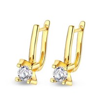 OEVAS 진짜 0.5 캐럿 5mm D 컬러 Moissanite 스터드 귀걸이 여성을위한 100% 925 스털링 실버 웨딩 파티 선물 파인 쥬얼리