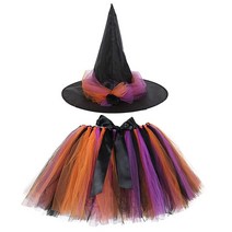 Tutu Dreams 홀리데이 튀튀 스커트 여성용 신축성 있는 허리 부분 솜털 레이어드, Halloween-1