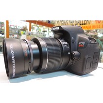 VIVITAR FOR Canon 18-55mm 렌즈가 장착된 EOS Rebel T7i DSLR 카메라용 HD 광각 매크로 렌즈 133823