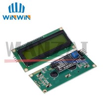 아두이노키트 프로그래밍 전자 아두이노 모듈 부품 Lcd1602 lcd 모듈 arduino 1602 lcd uno r3 mega2560 녹색 화면 용 블루 스크린 iici2c, iic lcd1602 녹색