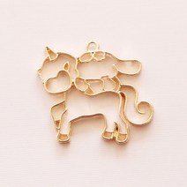레진아트/프레임악세사리/링링 유니콘과 복실강아지
