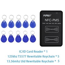 rfid복사기 rfid태그 NFC PM5 스마트 카드 리더 13.56Mhz CUID/FUID 스티커 작가 RFID 키 복사기 125Khz 배지 IC ID 태그 복제 프로그래머, [02] As The Picture Shows