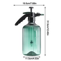 텃밭 농사 원예 세차 농약 압축 분무기 스프레이 1pc 750ml 플라스틱 빈 식물 자동차 청소 스프레이 병 누출 방지 내화학성 안개 안개 스트림 분무기, 2리터