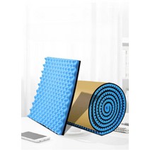 밴드 계란판 바닥 층간 소음재 접착 방음벽 원룸, 검정색 2cm 두께의 고무 플라스틱 면/1 평방 미터