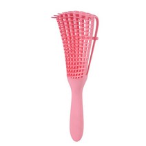 Detangling-헤어 브러시 두피 마사지 헤어 빗 곱슬 Detangler 여성 남성 살롱, [04] 분홍색