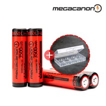 메가캐논 3500mAh 보호회로 18650 배터리 레드, 1개입, 10개