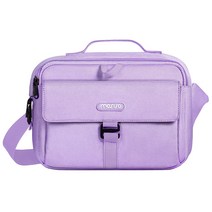 MOSISO 카메라 가방 케이스 DSLRSLR미러리스 카메라용 보호 메신저 백 컴팩트 대각선 걸이 패드들이 카메라 숄더백 레인 커버 부착 적용 기종 CanonNikonSony의 카메라와 렌즈(퍼플)