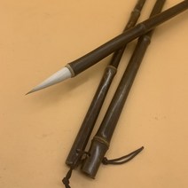 사군자 문방사우 배우기 쓰는 붓 서예붓 물로 동양화 서예 EZONE-양모 족제비 털 캘리그라피 브러시 펜 고대 대나무 중간 일반 스크립트 쓰기 드로잉 문구, [02] M