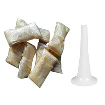 소세지만들기 수제 순대 충진기 UPORS-천연 양털 소시지 케이싱 깔때기 필러 포함 직경 20mm-22mm 10/20/100 개, [01] 10Pcs