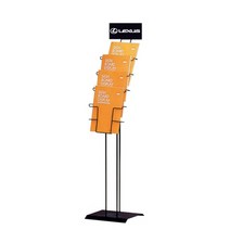 삼화 철제 카다로그스탠드 규격 CS-103BK 1열 4단 현수막제작/플랜카드/주문제작현수막/베너/이벤트현수막/입간판/실사출력/생일현수막/응원피켓/환갑현수막, 단일 수량