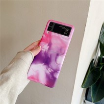 z플립4맥세이프 z플립4케이스 힌지보호케이스 호환 Lovebay-빈티지 잉크 염색 전화 케이스 삼성 갤럭시 Z