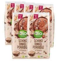 디엠바이오 dmBio Chocolate Porridge 독일 초콜릿 스펠트 포리지 500g, 6팩