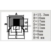17x16mm 솔리드 풀 알루미늄 노브 HiFi 오디오 앰프 DAC CD 전위차계 볼륨 컨트롤 6mm 널링 샤프트 CNC 가공 알루마이트
