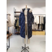 퀼팅 구스다운 롱패딩(T228ADJ535)(1271201)