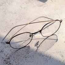 멜라크메 국산 초탄성 편안한 새미 다각 라운드 투톤 안경테