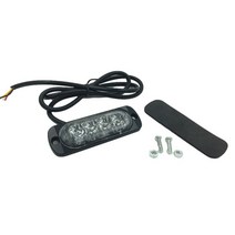 2x 12V-24V 4LED 트럭 스트로보 스코프 경찰 점멸 오토바이 라이트 Led 손전등 깜박이는 조명 레드 블루 앰, 한개옵션1, 02 Red Blue, 1개