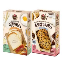 조은마켓 CJ백설 식빵믹스760g+초코칩쿠키믹스290g 홈베이킹 아이들 간식, 1세트