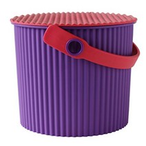 하치만카세이 다용도 보관함 휴지통 인테리어효과 양동이와 뚜껑 색상, 1개, purple berry + S사이즈 8L