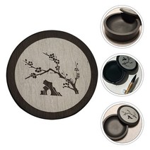 벼루 필방 잉크 그림 캘리그라피 중국어 번체 스톤 수미 패드 아이디어 선물 스틱 유지 랩 수분 용품 뚜껑