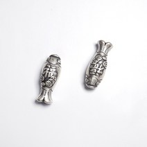 실버999 복 물고기 잉어 은 참 염주 팔찌만들기 DIY 재료 악세사리 비즈공예부자재