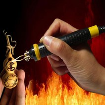 우드버닝기 휴대용 조각 목재 연소 엠보싱 용접 파이로그래피 도구 수리 절연 핸들 경량 전기 납땜 인두, 한개옵션0