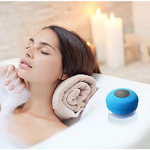 욕실 방수 블루투스 스피커 방수기능 스피커 목욕탕 블루트스 스피커 샤워실 화장실 욕조 생활방수 블루투스 스피커 워터프루프 흡착식 블루투스스피커 캠핑무선스피커 휴대용 접착식 스피커, 블랙