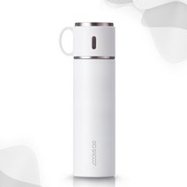 GOOD-soil 디오바코 더블윌 화이트링 스테인레스 보온병 500ml, 두꺼운 진공 외벽 구조