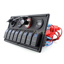 캠핑카 요트 전기판넬 스위치 컨트롤박스 컨트롤패널, 8비트 블루레이 + 1개