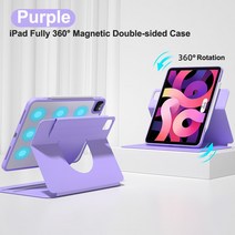 ebook리더기 이북 북 전자책 단말기 전자북IPad Air 5 10.9 "2022 자기 분리 케이스 커버 Pro 11 4 2021 용 후면 쉘, 06 보라색, 02 iPad 10.2 2020 2021