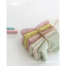 원단패키지 20수워싱선염체크5종 1/8마 61011, 1/4마(5장)